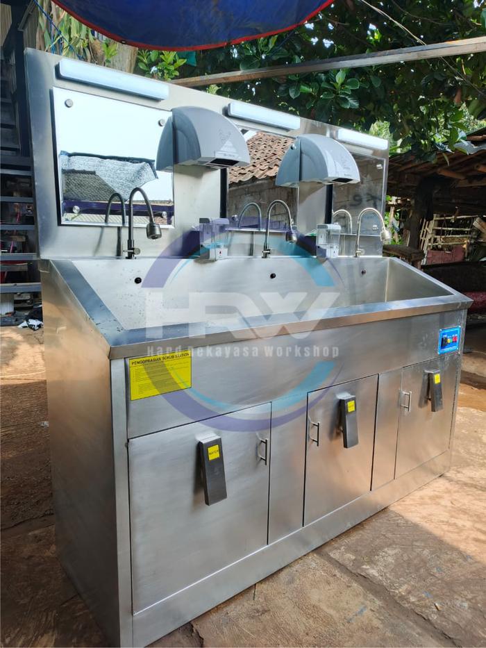 Scrub Station 3 Person Material Stainless Steel - Image 3
