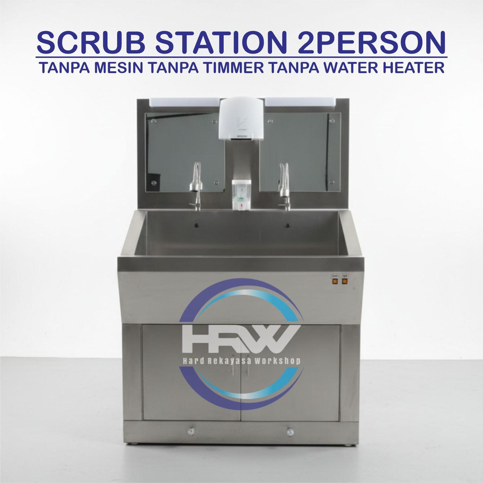Scrub Station 2 Person Tanpa Mesin Tanpa Timer