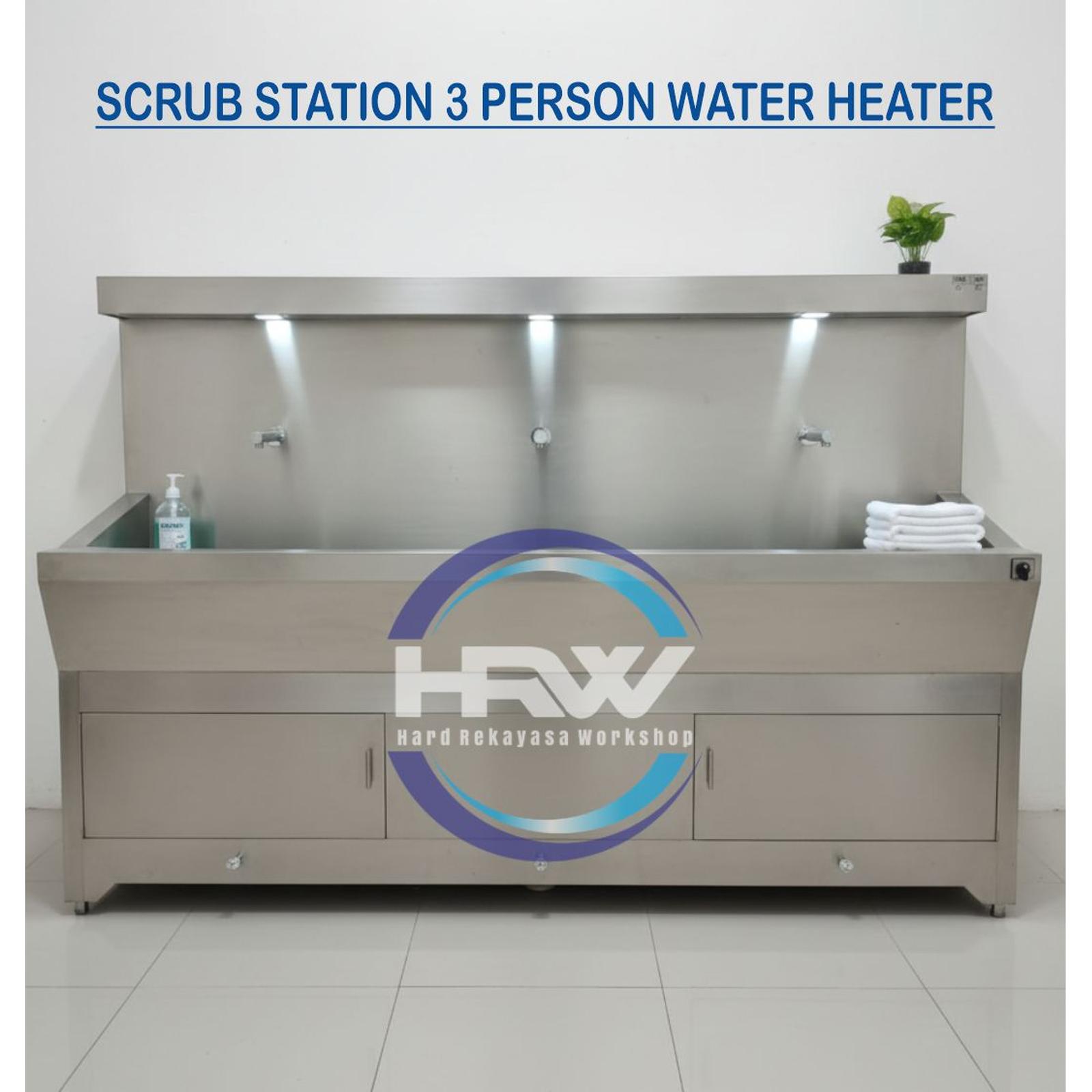 Scrub Station 3 Person Water Heater Otomatis