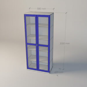 Lemari Penyimpanan Stainless 2 Pintu