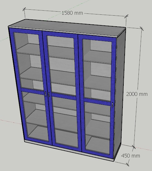 Lemari Penyimpanan Stainless 3 Pintu - Image 3